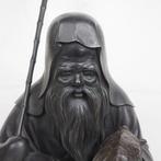 Figuur - Brons, Indrukwekkende okimono van Jurojin met