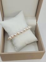 Armband 8,5x9mm heldere Akoya parels, Nieuw