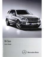 2012 MERCEDES BENZ M KLASSE INSTRUCTIEBOEKJE ENGELS, Auto diversen, Handleidingen en Instructieboekjes