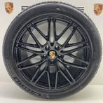 Porsche Cayenne E3 II ORIGINELE 21 RS Spyder zwart + banden, Ophalen, Gebruikt, Banden en Velgen, 21 inch