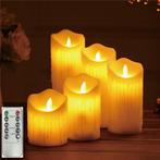 2dekans | FUEGOBIRD Oplaadbare LED Kaarsen Set 3-delig –, Huis en Inrichting, Woonaccessoires | Kandelaars en Kaarsen, Ophalen of Verzenden