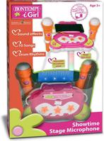 Bontempi Spa Podium Microfoon - Speelgoedmicrofoon - Roze, Ophalen of Verzenden, Zo goed als nieuw