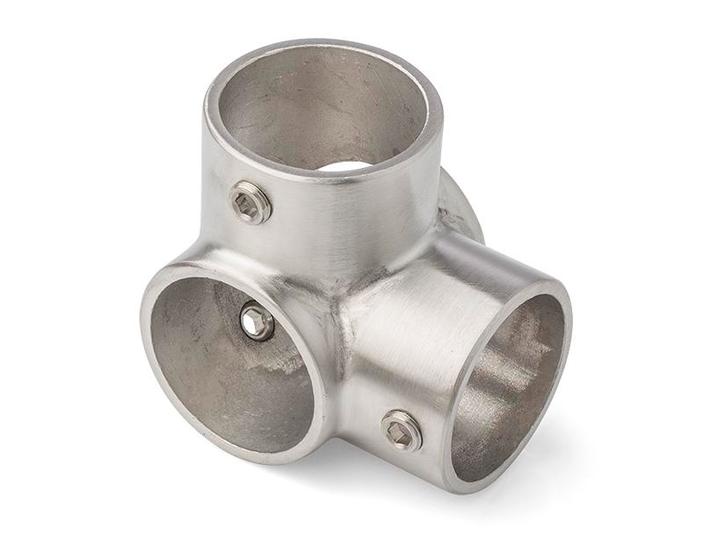 Hoekstuk - RVS (Ø 42.4) | Bezorgen en afhalen | Klanten geve, Doe-het-zelf en Verbouw, IJzerwaren en Bevestigingsmiddelen, Ophalen of Verzenden