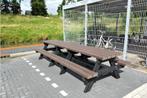 Rockwood® Picknicktafel Vlier - Zwaar Kunststof - Quartz, Ophalen of Verzenden, Nieuw, Rechthoekig, Hout