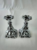 Rococo - Kaarsenhouder (2) - Nieuw Zilver