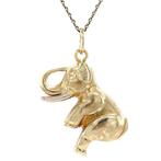 Gouden vintage olifant hanger 14 krt, Ophalen of Verzenden, Nieuw