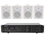 Adastra Indoor Speakerset 3 + A4 Bluetooth Versterker USB/SD, Verzenden, Nieuw, Overige typen, Overige merken