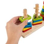 Kruzzel houten blokken sorteerder puzzel voor kinderen 7 x, Ophalen of Verzenden, Nieuw