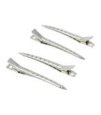 Haarspeld Afdeelklemmen 8cm Zilver, Nieuw