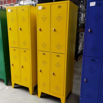 4-deurs industriële lockerkast - 185x61x50 cm beschikbaar voor biedingen