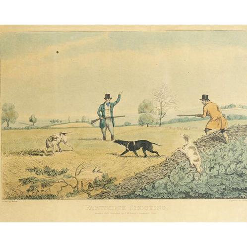Partridge Shooting handgekleurde ets door Henry Alken (de, Antiek en Kunst, Kunst | Etsen en Gravures, Ophalen