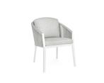 Suns Avero tuinstoel Matt white Fishbone weaving Soft grey |, Tuin en Terras, Tuinsets en Loungesets, Ophalen of Verzenden, Nieuw