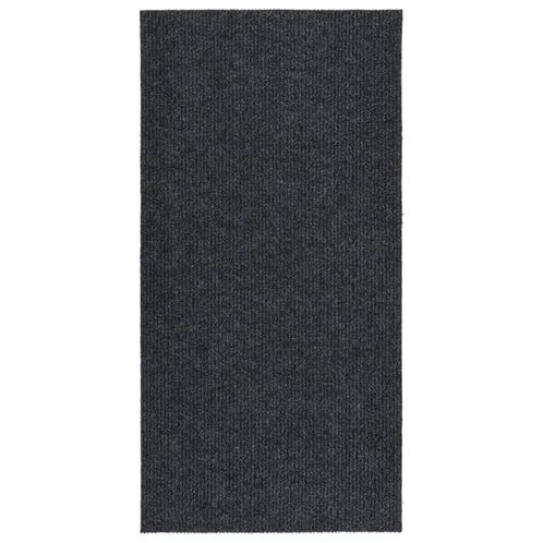 vidaXL Droogloopmat 100x200 cm antracietkleurig, Huis en Inrichting, Stoffering | Tapijten en Kleden, Nieuw, Verzenden