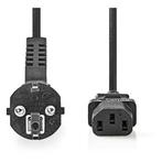C13 kabel | Nedis | 2 meter (Haaks), Computers en Software, Pc- en Netwerkkabels, Verzenden, Nieuw