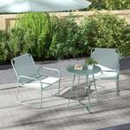 TRUUSK 3-delig Bistro-Set Balkonmeubel-Set - Groen - 1 Tafel, Verzenden, Nieuw
