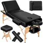 Massagetafel-set 3 zones met 10cm matras, rolkussens en hout, Sport en Fitness, Massageproducten, Verzenden, Nieuw