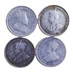 Australië. Silver 4x 3 Pence (Edward VII / George V) Coins, Postzegels en Munten, Munten | Europa | Niet-Euromunten