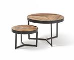 Salontafel set Alicante - gerecycled hout | Meubelplaats, Huis en Inrichting, Ophalen of Verzenden, Nieuw