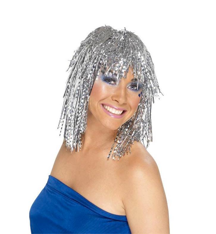 Pruik twinkle zilver, Kleding | Heren, Carnavalskleding en Feestkleding, Verzenden
