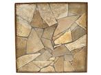 Bijzettafel - Hout, Steen - Brutalist / Flagstones