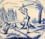 Tegel - Bijbelse voorstelling : David verslaat Goliath - ca