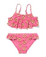 HEMA Kinderbikini rib schelpen roze, Verzenden, Nieuw