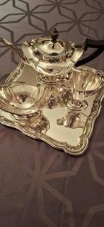 Koffie- en theeservies (4) - .925 zilver, .935 zilver - TB,