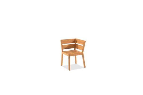 Niehoff Ann Hoekstuk Teak massief natuur - Bruin, Tuin en Terras, Tuinsets en Loungesets, Ophalen of Verzenden