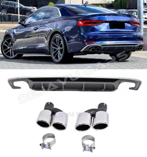 S5 Look Diffuser voor Audi A5 B9 F5 S line, Auto-onderdelen, Carrosserie en Plaatwerk, Achter, Bumper, Nieuw, Audi, Ophalen of Verzenden