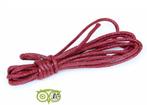 Waxkoord 1.5 mm Rood / Ruby Red 1,2 mtr, Verzenden, Nieuw