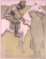 Ruiter - Litho Kees van Dongen (lijst optie, lithos), Antiek en Kunst, Verzenden