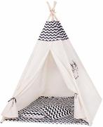 Tipi Tent Zebra Wigwam - Lucht Doorlatend en Zachte Vloermat, Ophalen of Verzenden, Nieuw