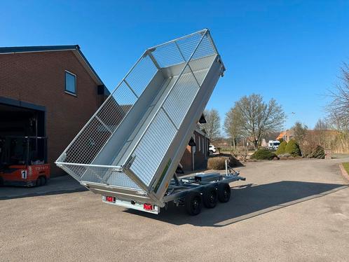 3-zijdige kipper tridem 402x203 met Loofrekken, Parabolic, Auto diversen, Aanhangers en Bagagewagens, Nieuw, Ophalen