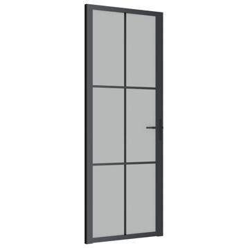 Glazen Binnendeur Zwart | Modern Design | retourdeal 41% beschikbaar voor biedingen