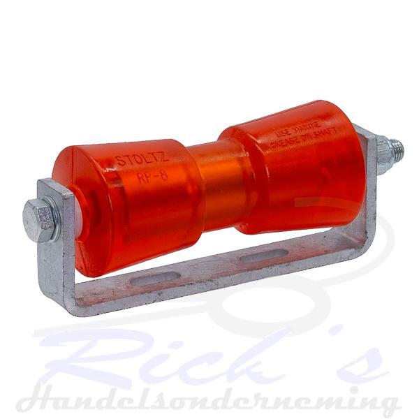 Bootrol / kielrol Polyurethaan 200 mm RP-8 op U-steun - M16, Auto diversen, Aanhangwagen-onderdelen, Nieuw, Ophalen of Verzenden