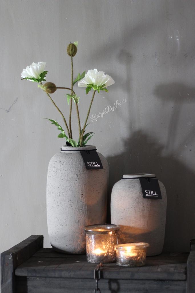 STILL kruik/bottle Taupe 32 cm, Huis en Inrichting, Woonaccessoires | Vazen, Nieuw, Ophalen of Verzenden