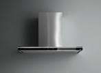 Falmec LUMIN90W3BL wand afzuigkap - zwart/rvs - 90 cm breed, Wandschouwkap, Verzenden, Nieuw, Vrijstaand