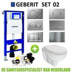 Geberit UP320 Toiletset set02 B&W Compact 47.5 cm met Sigma, Ophalen of Verzenden, Nieuw, Overige typen