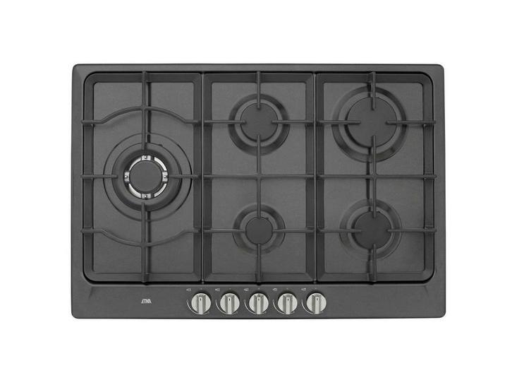 Etna KG775ZTA - Gaskookplaat - 5 kookzones met wokbrander -, Witgoed en Apparatuur, Fornuizen, Zo goed als nieuw, Verzenden