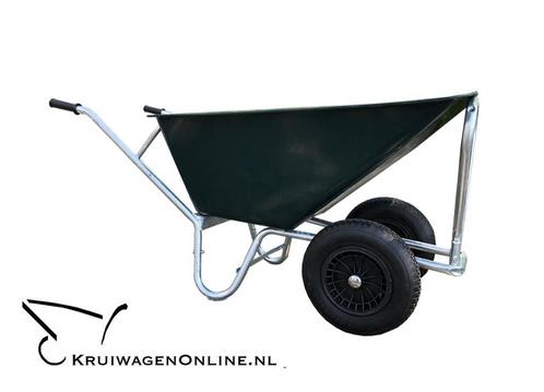 TILT kruiwagen 160 liter dubbel wiel, Tuin en Terras, Kruiwagens, Nieuw, Tweewielig, Handmatig, Verzenden