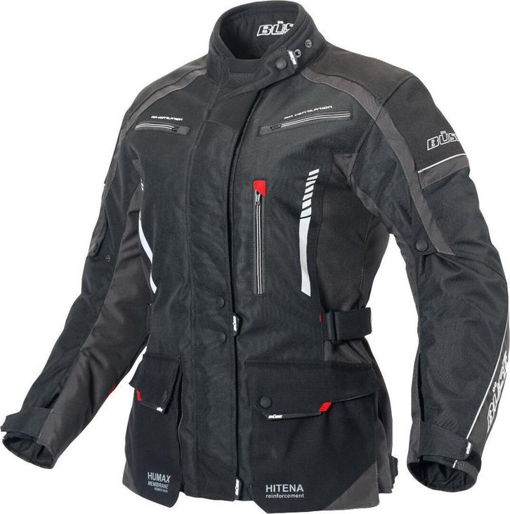 Büse Torino II Dames Zwart Antraciet Textiel Jas, Motoren, Kleding | Motorkleding, Dames, Nieuw met kaartje, Jas | textiel, Verzenden