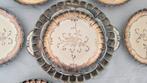 Richard Ginori - Dessertservies (7) - Porselein, Verzilverd, Antiek en Kunst
