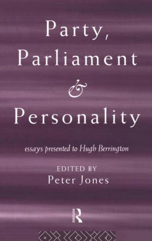 Party, Parliament and Personality 9780415115261 Peter Jones, Boeken, Overige Boeken, Zo goed als nieuw, Verzenden