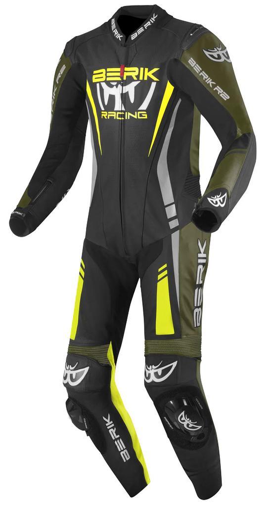 Berik Absolute GP Zwart Fluo Geel Groen 1-Delig Motorpak, Motoren, Kleding | Motorkleding, Heren, Nieuw met kaartje, Overall, Verzenden