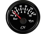 CN oliedrukmeter 0-10 bar Zwart, Watersport en Boten, Ophalen of Verzenden, Nieuw