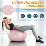 TRESKO - fitnessbal - yogabal - roze - 65 cm - met pomp - zi, Verzenden, Zo goed als nieuw