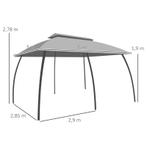 TRUUSK Paviljoen, Partytent, Met Vliegennetten, Winddak, Tot, Tuin en Terras, Verzenden, Nieuw