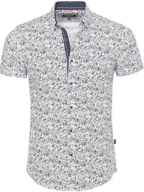 Carisma Overhemd Korte Mouw Met Motief Wit 9146, Kleding | Heren, Overhemden, Wit, Nieuw, Verzenden