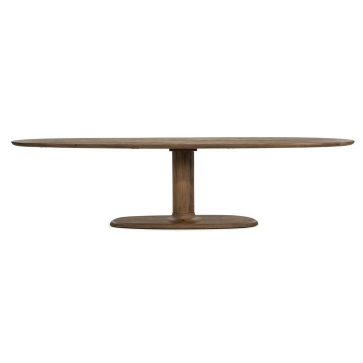 Eettafel Eleonora COCO Lichtbruin 300x110cm Ovaal 96559, Huis en Inrichting, Tafels | Eettafels, 100 tot 150 cm, 200 cm of meer