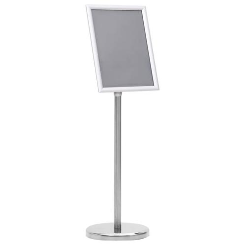 vidaXL Posterstandaard A4 aluminiumlegering zilverkleurig, Huis en Inrichting, Kasten | Vitrinekasten, Nieuw, Verzenden